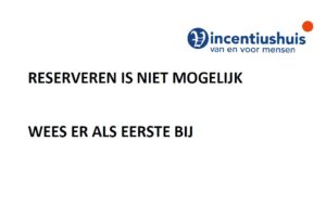 reserveren is niet mogelijk